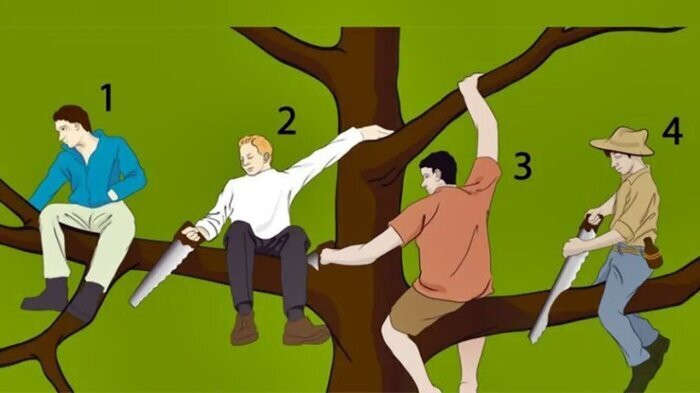 🌳 나무 위 남자들, 당신의 선택은? 숨겨진 성격 테스트!