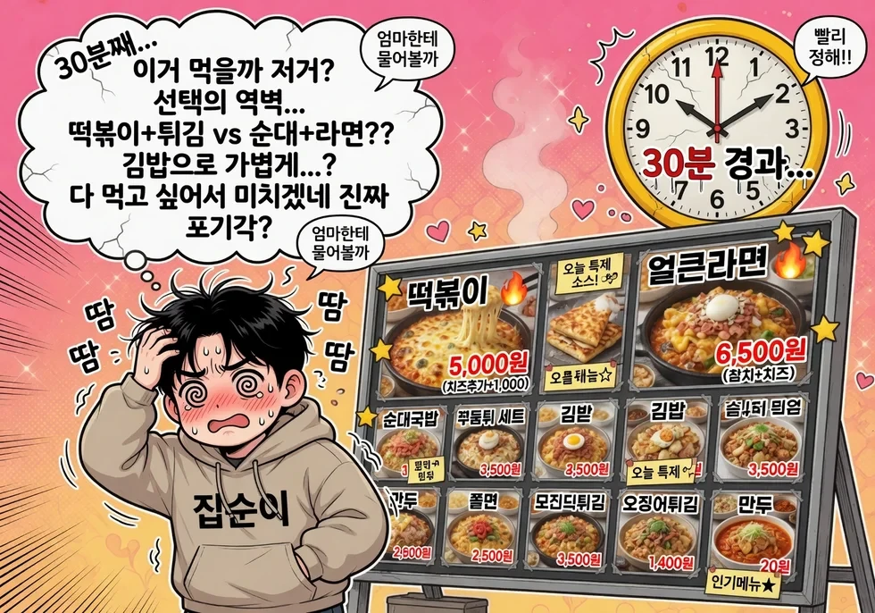 🤯 결정장애 테스트 — 뭘 골라야 할지 모르는 당신의 선택 유형은?