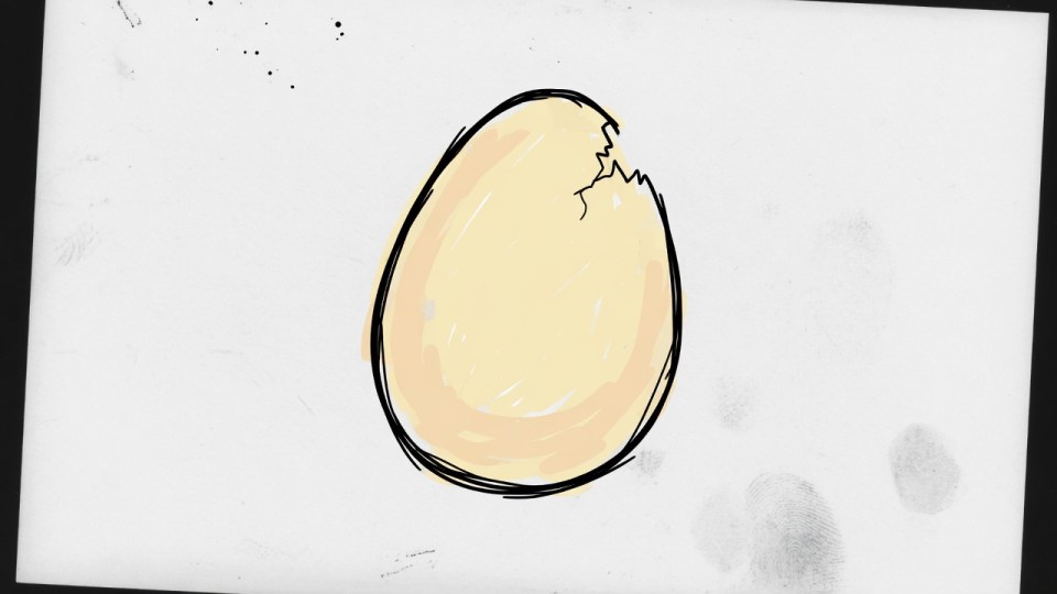 Draw an egg — will you crack it or leave it whole?