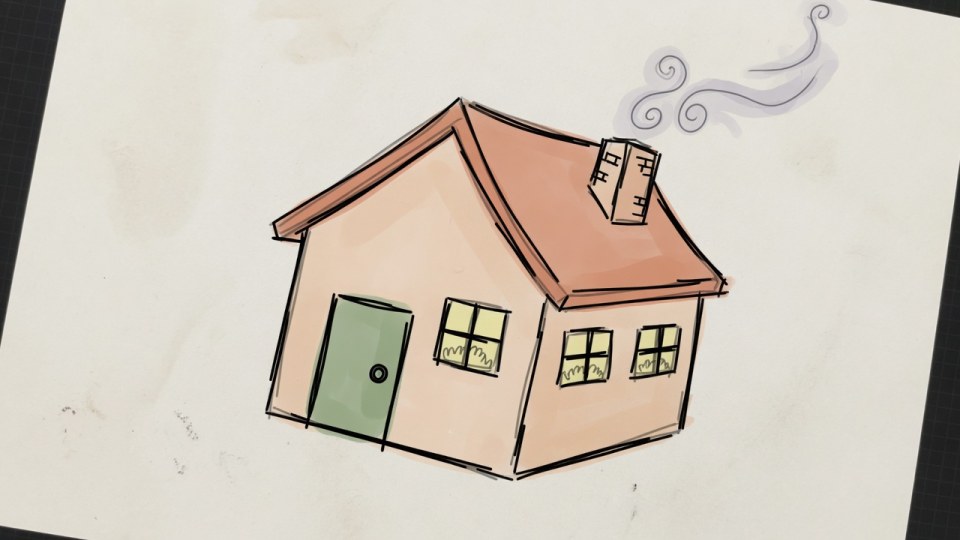 Draw a house you would want to live in
