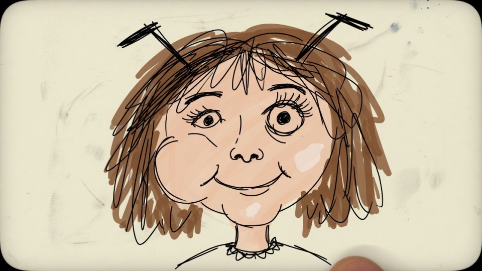 Without a mirror, draw the face you picture as your own