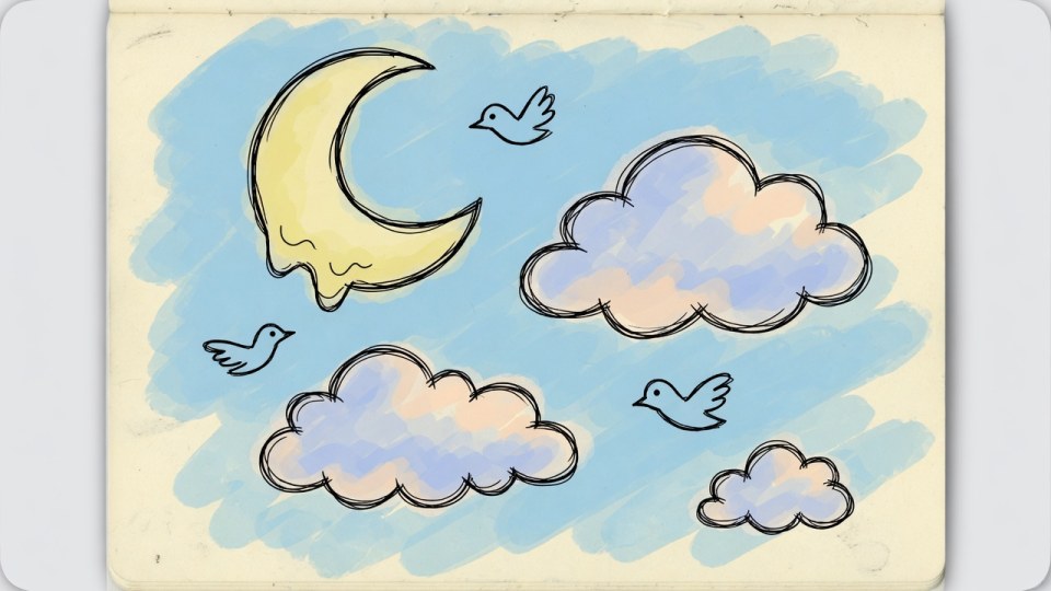 If you drew the sky right now, what would be up there?