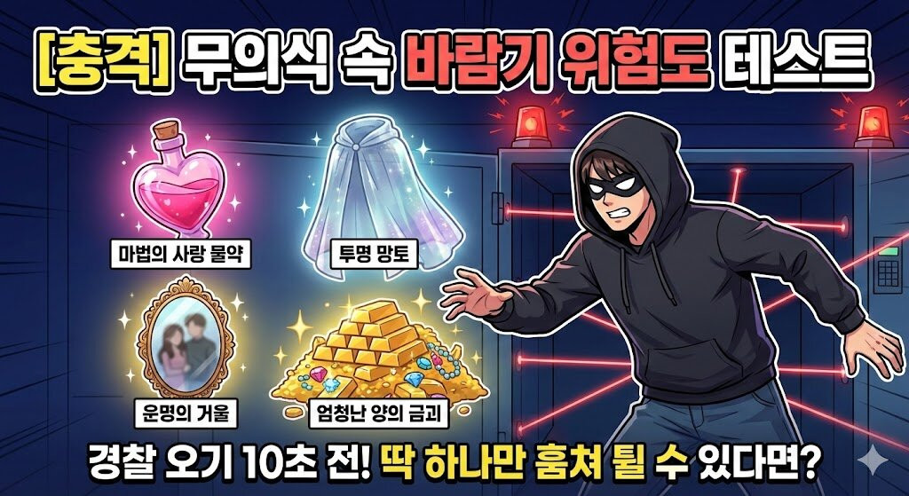 내 안에 숨겨진 '바람기' 레벨은? 😈 (무의식 연애 성향 테스트)