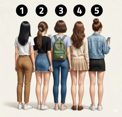 여자 뒷모습 5명 중 픽! 당신의 연애 성향과 매력 포인트는? 💘