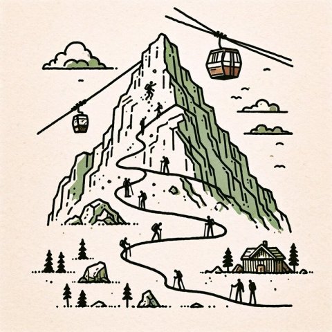 결혼관 심리테스트: 당신은 어떤 산길을 오를까? ⛰️